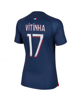 Ženski Nogometna dresi replika Paris Saint-Germain Vitinha Ferreira #17 Domači 2023-24 Kratek rokav